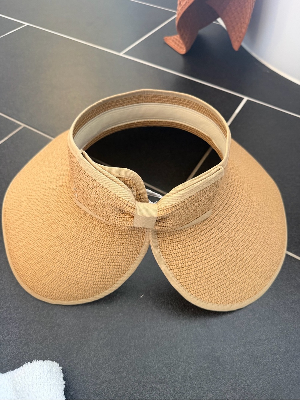 Packable Sun Hat for pony tail - new
